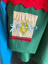 Load image into Gallery viewer, Moschino Cheap & Chic Green & Red Wool House Curtains Skirt Suit