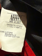 Load image into Gallery viewer, Moschino Cheap & Chic Red & Black Velvet Parole Vest