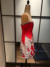 Load image into Gallery viewer, Moschino Red & White Size 6 Strapless Coca-Cola Dress