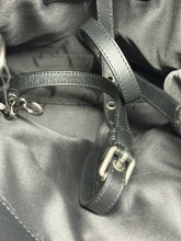 Load image into Gallery viewer, Moschino Blue Pink Black Camo Print Leather Tote Bag