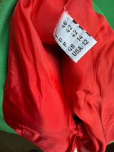 Load image into Gallery viewer, Moschino Cheap & Chic Green & Red Wool House Curtains Skirt Suit