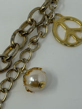 Load image into Gallery viewer, Moschino Gold Chain Charm Heart Belt