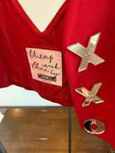 Load image into Gallery viewer, Moschino Cheap & Chic Red Cut Out Heart X O Vest
