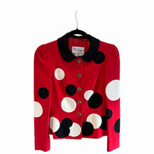Load image into Gallery viewer, Moschino Red & Black Polka Dot Jacket The Nanny