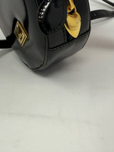 Load image into Gallery viewer, Moschino Black & Red Heart Circle Crossbody Bag