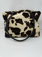 Load image into Gallery viewer, Moschino Cow Print Calf Hair Shoulder Bag Purse