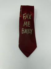 Load image into Gallery viewer, Moschino Burgundy Fax Me Baby Silk Neck Tie