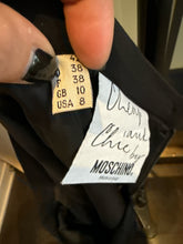 Load image into Gallery viewer, Moschino Cheap & Chic Black Red Measurements Mini Skirt