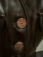 Load image into Gallery viewer, Moschino Size 10 Black Faux Leather Vest Vintage