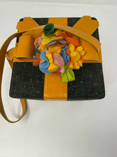 Load image into Gallery viewer, Moschino Tweed Leather Box Bag Purse