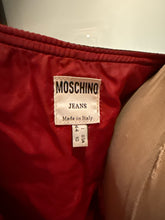 Load image into Gallery viewer, Moschino Size 10 Black Faux Leather Vest Vintage
