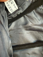 Load image into Gallery viewer, Moschino Navy & White Houndstooth Silver Chain Link Jacket