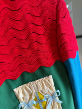 Load image into Gallery viewer, Moschino Cheap & Chic Green & Red Wool House Curtains Skirt Suit