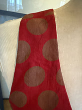 Load image into Gallery viewer, Moschino Red & Taupe Polka Dot Criss Cross Vest