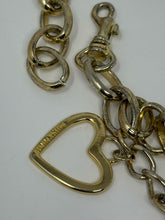 Load image into Gallery viewer, Moschino Gold Chain Charm Heart Belt