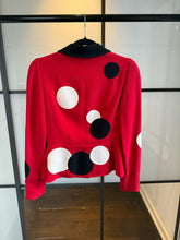 Load image into Gallery viewer, Moschino Red & Black Polka Dot Jacket The Nanny