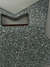 Load image into Gallery viewer, Moschino Silver Glitter Star Bag Clutch