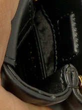 Load image into Gallery viewer, Moschino Black Leather Mini Bag Necklace