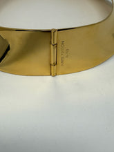 Load image into Gallery viewer, Louis Vuitton Gold Metal Peter Pan Collar Choker Necklace