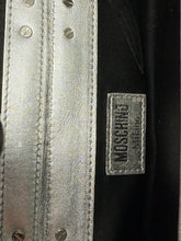 Load image into Gallery viewer, Moschino Silver Leather Lunch Box Bag