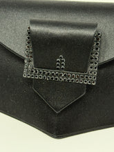 Load image into Gallery viewer, Christian Lacroix Black Silk Satin Evening Bag