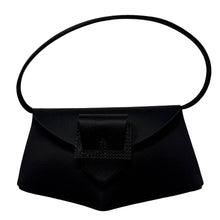 Load image into Gallery viewer, Christian Lacroix Black Silk Satin Evening Bag