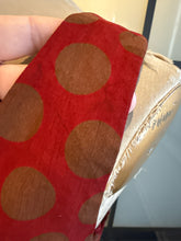 Load image into Gallery viewer, Moschino Red & Taupe Polka Dot Criss Cross Vest