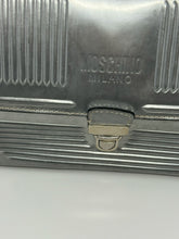 Load image into Gallery viewer, Moschino Silver Leather Lunch Box Bag