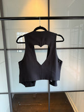 Load image into Gallery viewer, Moschino Cheap & Chic Black Cut Out Heart X O Vest