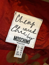 Load image into Gallery viewer, Moschino Red & Taupe Polka Dot Criss Cross Vest