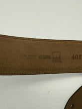 Load image into Gallery viewer, Moschino Black Leather Anarchy Smiley Face Heart Peace Sign Belt

