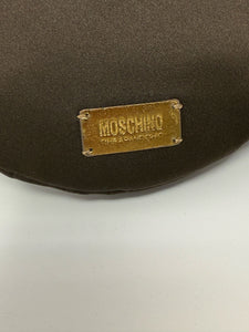 Moschino Brown Round Ribbon Bag Crossbody Purse