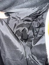 Load image into Gallery viewer, Versace Collection Size 42 Black &amp; Pink Wool &amp; Velvet Funnel Neck Coat
