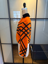 Load image into Gallery viewer, Moschino Cheap &amp; Chic Size 8 Orange &amp; Black Wool Jacket

