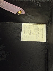 Moschino Pink Velvet Flower 2000 Box Bag