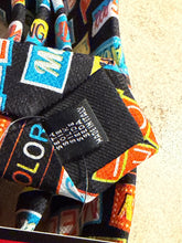 Load image into Gallery viewer, Moschino Motel Sign Silk Men's Necktie
