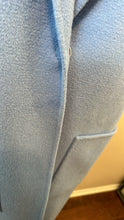 Load image into Gallery viewer, St. John Size S Blue Wool &amp; Angora Coat
