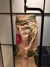 Load image into Gallery viewer, Moschino Green &amp; Ivory Leather Million Dollar Skirt
