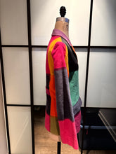 Load image into Gallery viewer, Moschino Pink Green Black Moleskin Blazer Color Block Jacket
