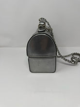 Load image into Gallery viewer, Moschino Silver Leather Lunch Box Bag
