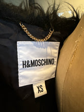 Load image into Gallery viewer, Moschino x H&amp;M Black Faux Fur Coat
