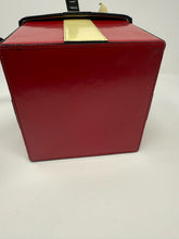 Load image into Gallery viewer, Moschino Red &amp; Black Leather Box Bag
