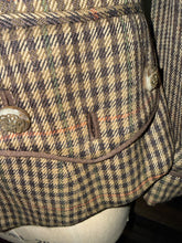 Load image into Gallery viewer, Moschino Size 8 Brown Plaid Equestrian Jacket
