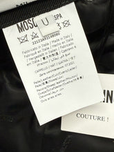 Load image into Gallery viewer, Moschino Gold Logo Black Leather Baseball Cap
