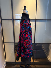 Load image into Gallery viewer, Versace Collection Size 42 Black &amp; Pink Wool &amp; Velvet Funnel Neck Coat
