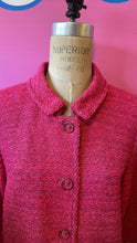 Load image into Gallery viewer, St. John Size 8 Pink Knit Boucle Coat
