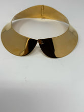 Load image into Gallery viewer, Louis Vuitton Gold Metal Peter Pan Collar Choker Necklace
