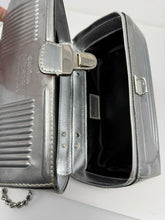 Load image into Gallery viewer, Moschino Silver Leather Lunch Box Bag

