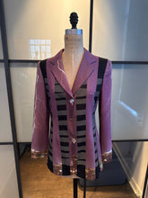 Load image into Gallery viewer, Moschino Purle &amp; Black Energy in Motion Jacket
