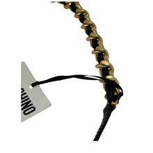 Load image into Gallery viewer, Moschino Gold Metal Chain Black Leather Belt
